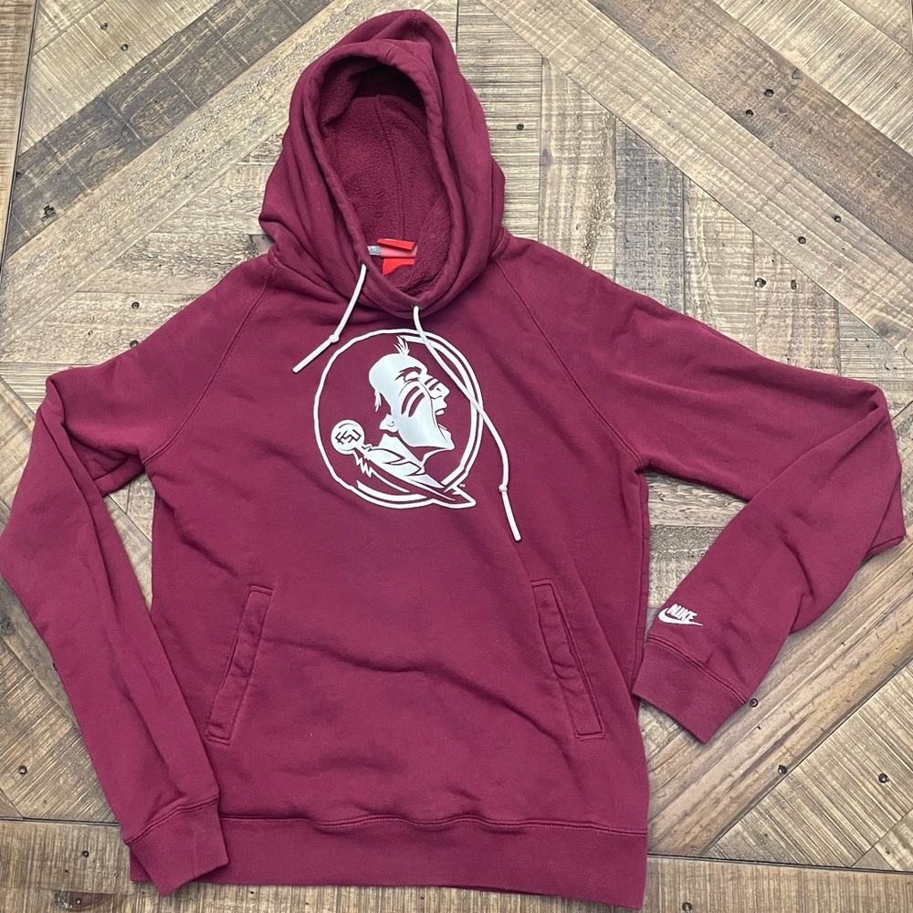 Nike Women's FSU Florida State Seminoles Pullover Hoodie - Garnet Maroon